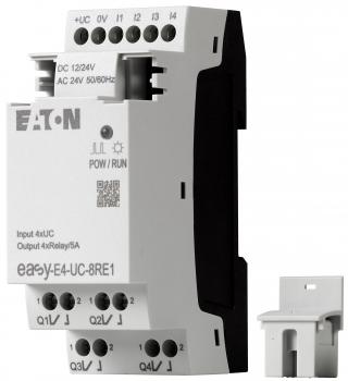 easy-E4-UC-8RE1 Logikmodul, 24 V ac, 4-Eingänge / 4-Ausgänge