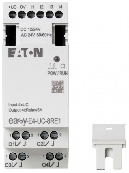 easy-E4-UC-8RE1 Logikmodul, 24 V ac, 4-Eingänge / 4-Ausgänge